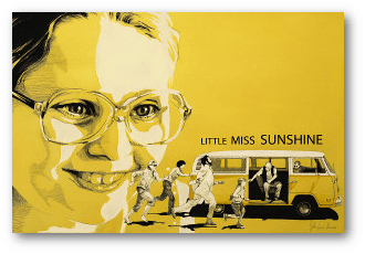 Cuadro Original de la película Pequeña Miss Sunshine realizado a mano